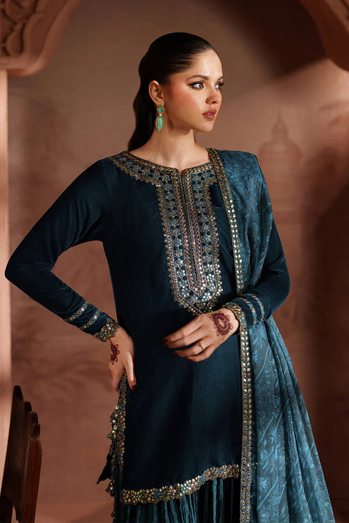 Iznik Embroidered Velvet Suit IV-64