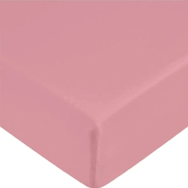 Pink Deep Fitted Microfiber Sheets 40cm, Shrinkage & Fade Resistant