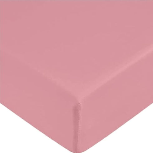 Shrinkage and Fade Resistant Deep Fitted Microfiber Sheets 30cm- Pink