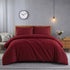 4 Piece Microfibre Duvet Cover Set – Plain Ultra Soft Bedding with Pillowcases Single Double King Super King