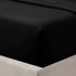 Shrinkage and Fade Resistant Deep Fitted Microfiber Sheets 30cm- Black