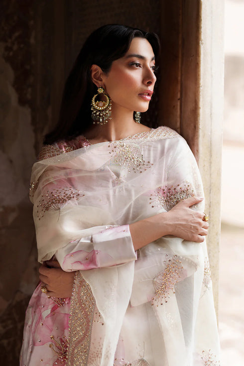 Iznik Printed Charmeuse Suit UE-547