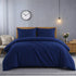 Plain 3 Piece Duvet Cover Set with Pillowcases – Soft Brushed Microfibre Bedding