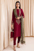 Jazmin Embroidered RAW SILK 3 Piece Suit UR-7004