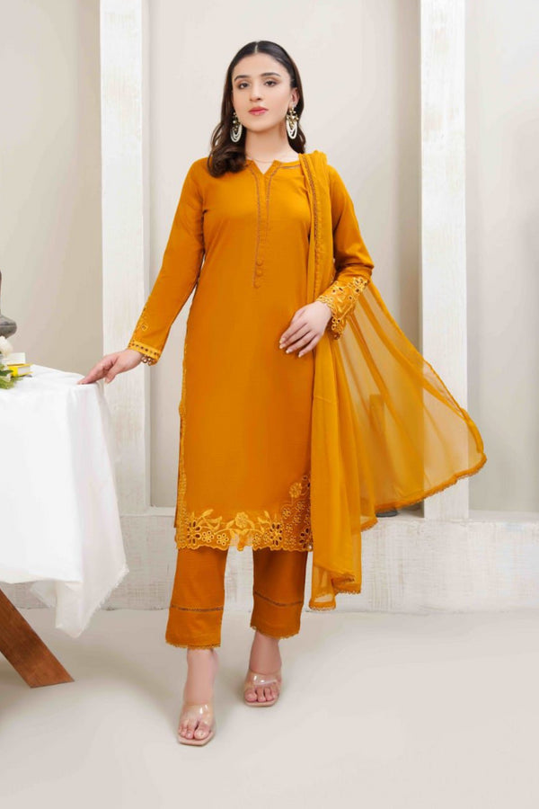 Bin Saeed Embroidered Cotton 3 Piece BS-98