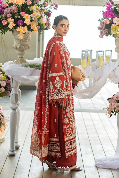 Akbar Aslam Embroidered Lawn Suit Crimelle