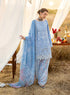 Zainab Chotani Embroidered Jacquard Suit Azule 05