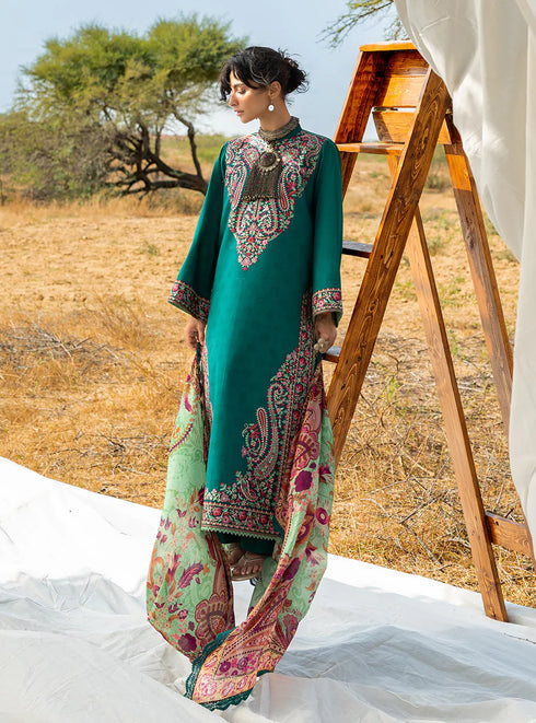 Zainab Chotani Embroidered Jacquard Suit Mehri 02