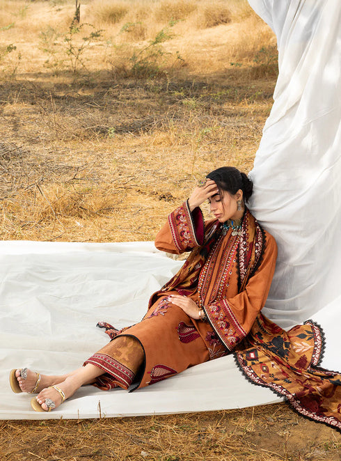 Zainab Chotani Embroidered Jacquard Suit Orlina 18