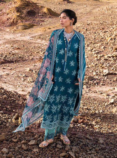 Zainab Chotani Embroidered Jacquard Suit Nissa 12