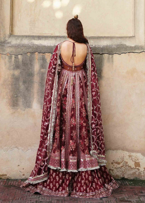 Hussain Rehar Embroidered Net 3 Piece Suit Taab