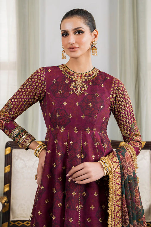 Baroque Embroidered Chiffon 3 Piece Suit CH12-03