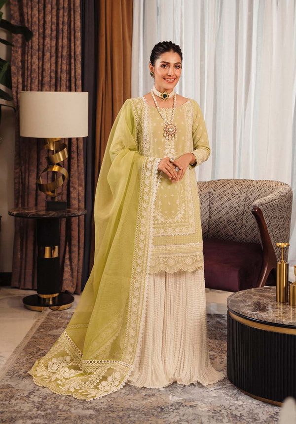 Zarqash Embroidered Swiss Voile 3 Piece suit ADINA