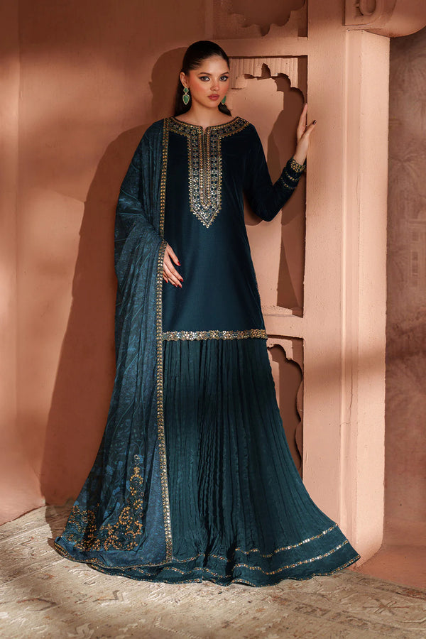 Iznik Embroidered Velvet Suit IV-64