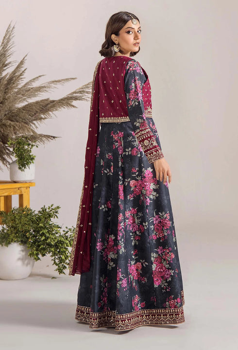 Adan Libas Printed Satin Lawn Suit 33314