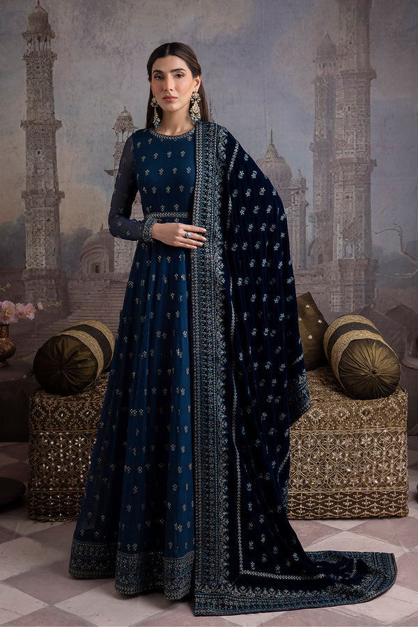 Iznik Embroidered Velvet 3 piece suit IV-25 RAQS