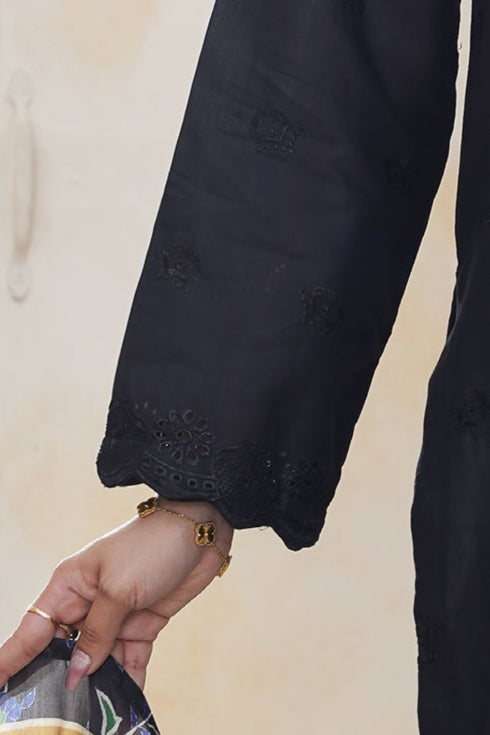 Dynia's By Bin Saeed Embroidered Chickenkari Lawn Suit BS-101