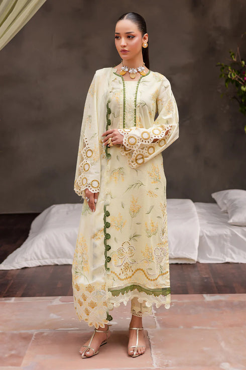 Nureh Embroidered Lawn 3 Piece suit BL-10