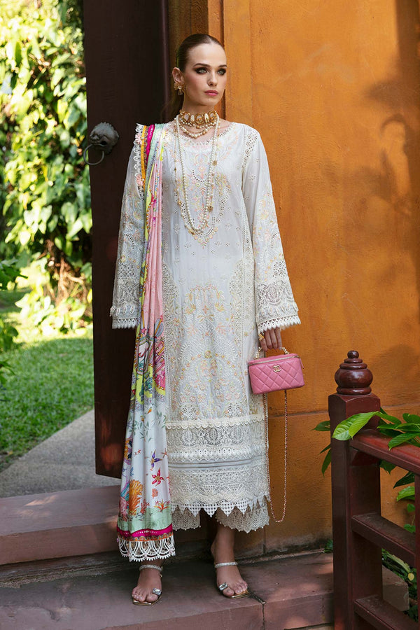 Kanwal Malik Embroidered Lawn 3 piece Suit Daisy