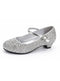Kids Silver Glitter Shoes BS-41