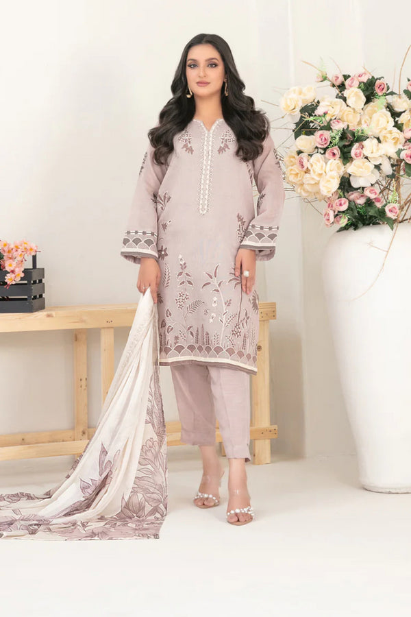Tawakkal Embroidered Cotton Khaddi Suit D-2064