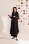 Farasha Embroidered Chiffon Suit Charcoal Whisper