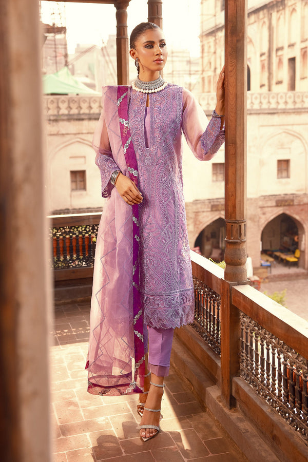 Maryam N Maria Embroidered Organza 3 piece suit Liatris MS23-542