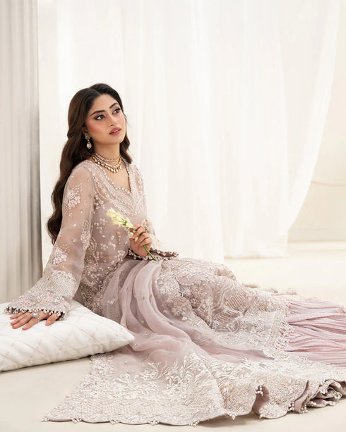 Faiza Saqlain Embroidered Organza Suit Ela