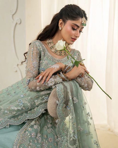 Faiza Saqlain Embroidered Net Suit Selin