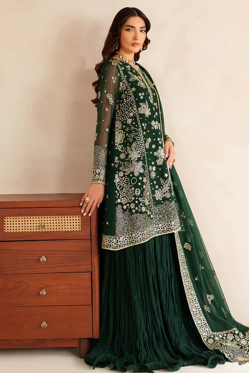 Farasha Embroidered Chiffon Suit Silken Glow