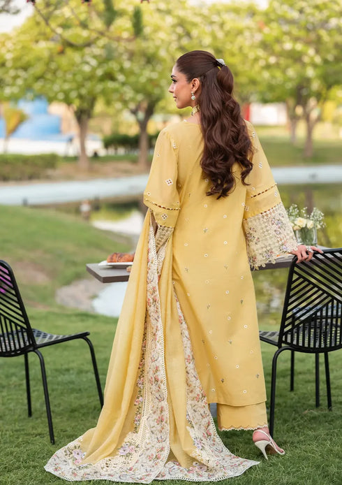 Elaf Embroiderd Lawn Suit ELH-4A DANDELION