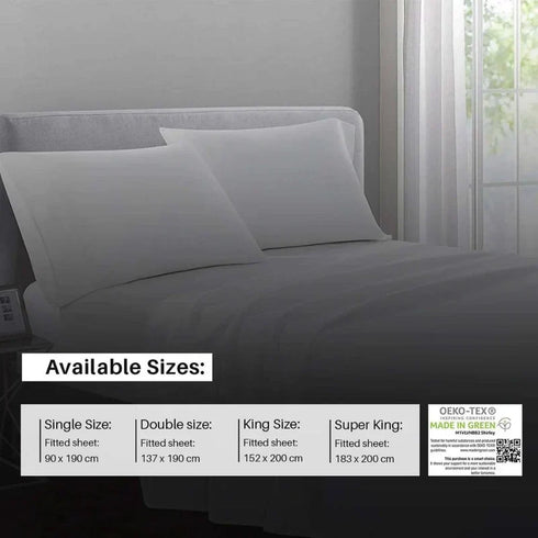 400 Thread Count Egyptian Cotton Ultra Deep Fitted Sheets - 46cm/18