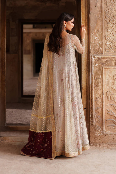 Iznik Embroidered Net  Suit UE-548