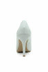 Women's Pointy Toe Court Shoes White Patent Stiletto Heel Formal Elegant G-924