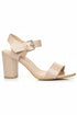 Low Block Heel Sandals Nude Pat G 1840