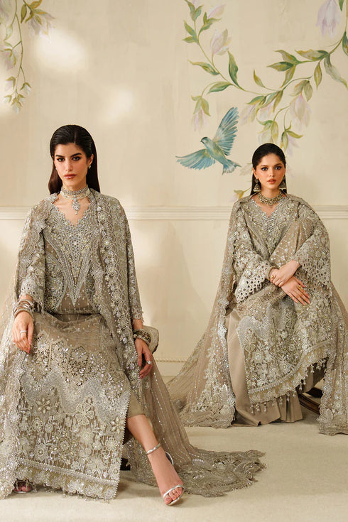 Baroque Embroidered Chiffon Suit CH14-08