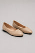 Women's Nude Closed Toe Ballet Flats