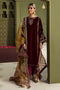 Baroque Embroidered Velvet 3 piece suit UF-465