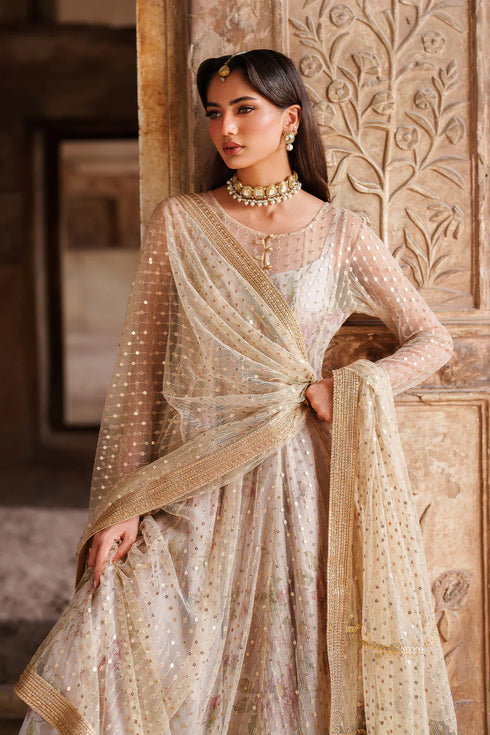 Iznik Embroidered Net  Suit UE-548