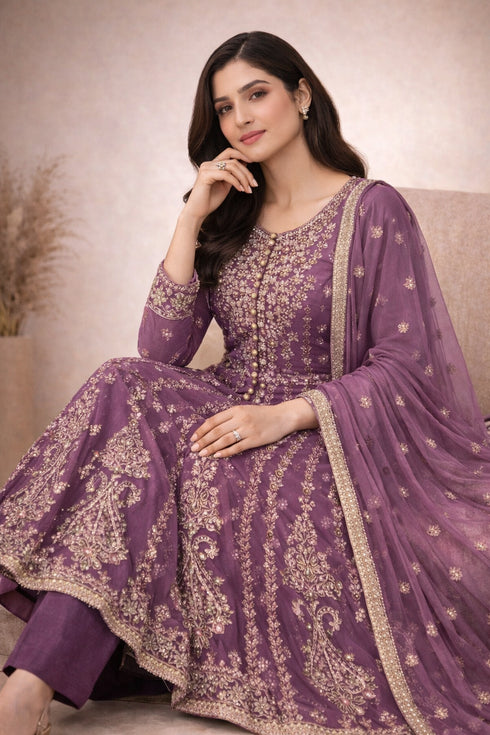 Baba Posh Embroidered Chiffon Maxi BP-06