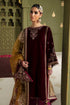 Baroque Embroidered Velvet 3 piece suit UF-465