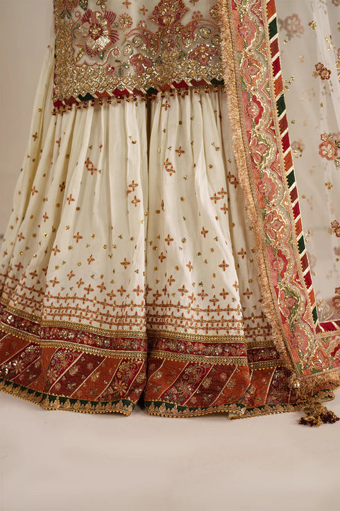 Baroque Embroidered Net Suit UF-4368