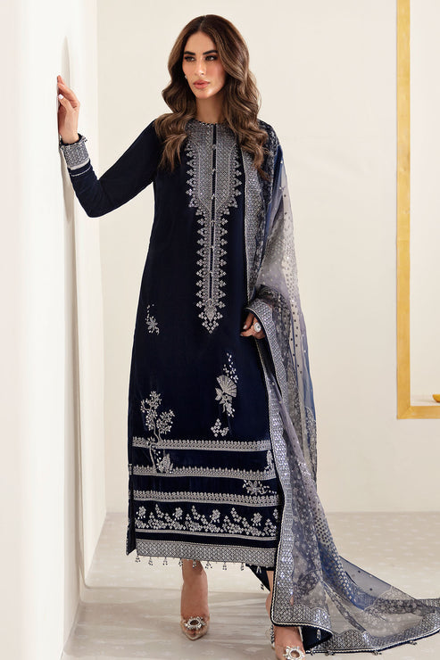 Jazmin Embroidered Velvet 3 Piece Suit VF-2007