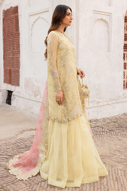 Farasha Chiffon 3 Piece Suit Marigold Bliss