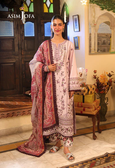 Asim Jofa Embroidered Jacquard 3 Pcs Suit AJUBU-05