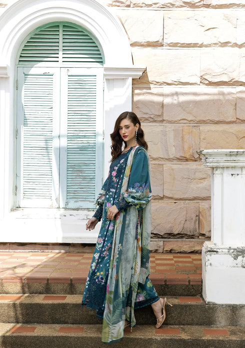 Elaf Digital Printed Lawn Suit ESA-5A OCEANA VEIL