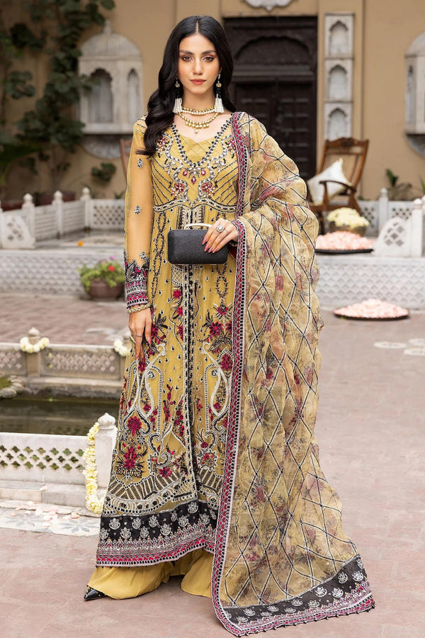 Adan Libbas Embroidered Net 3 piece suit Zaib-un-Nisa