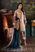 Zainab Chotani Embroidered Brocade 3 piece suit AMBER