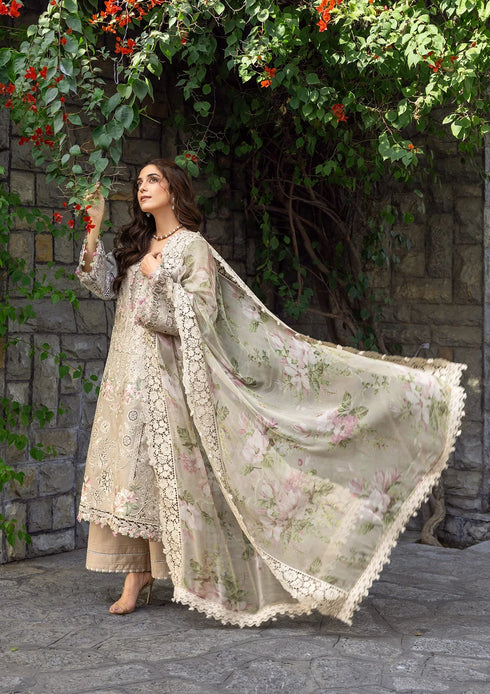 Elaf Embroiderd Lawn Suit ELY-2A CAMELLIA