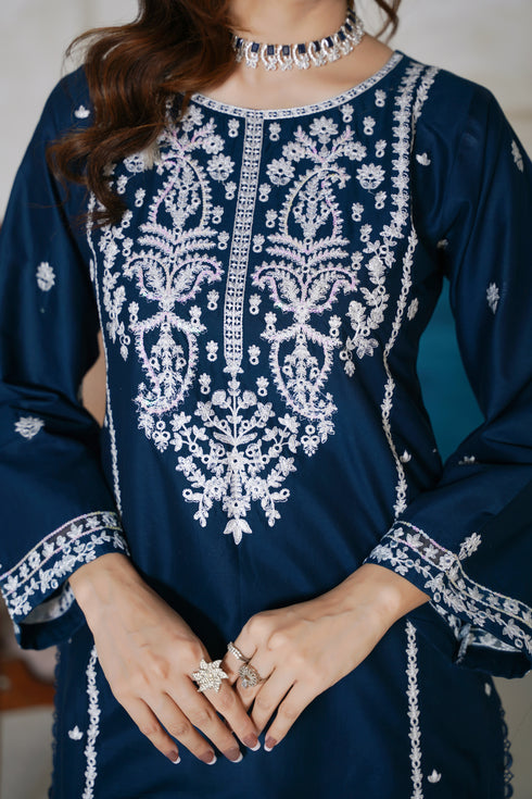 Attire Designer Embroidered Cotton Lawn 3PC Suit AD-21